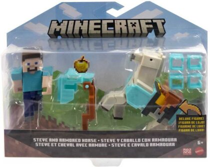 Minecraft Armored Horse and Steve