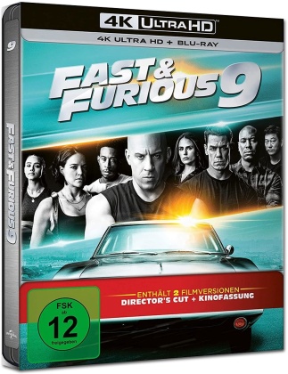 Fast & Furious 9 (2021) (Director's Cut, Cinema Version, Limited Edition, Steelbook, 4K Ultra HD + Blu-ray)