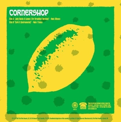 Cornershop - Judy Sucks A Lemon B/W Cork It (Third Man Records, 7" Single)
