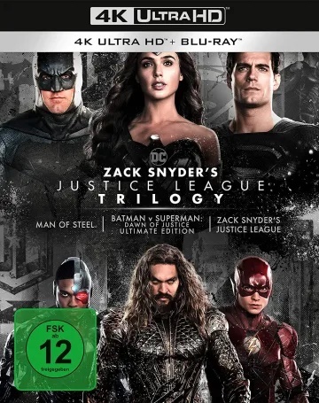 Zack Snyder's Justice League Trilogy (Ultimate Collector's Edition, Limited Edition, 4 4K Ultra HDs + 4 Blu-rays)