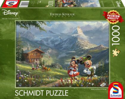 Disney Mickey + Minnie in den Alpen - Puzzle