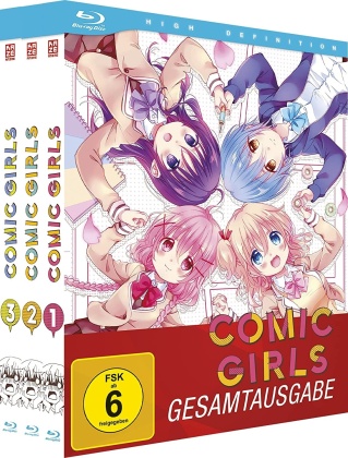 Comic Girls - Vol. 1-3 (Gesamtausgabe, Bundle, 3 Blu-rays)