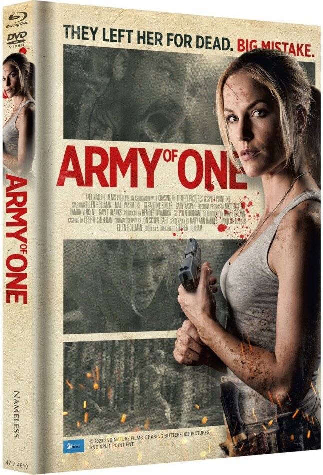 Army of One (2020) (Cover B, Limited Edition, Mediabook, Uncut, Blu-ray + DVD)