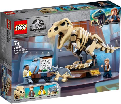 T. Rex-Skelett in der Fossilien- - Ausstellung, Lego Jurassic