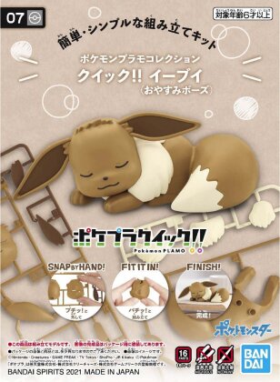 Pokepla Quick - Evoli (N°07) - Pokemon - 11.5 cm