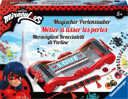 Miraculous: Magischer Perlenzauber - Zauberhafte Armbänder aus bunten Perlen basteln, Kreatives Bastelset für Kinder ab 5 Jahren