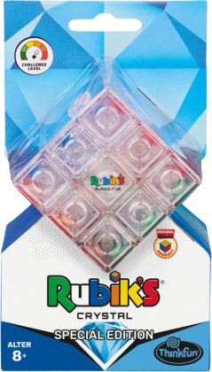 ThinkFun - 76473 - Rubik's Crystal - Der transparente Rubik's Cube, Ein Sammlerstück und Denkspiel für Erwachsene und Kinder ab 8 Jahren