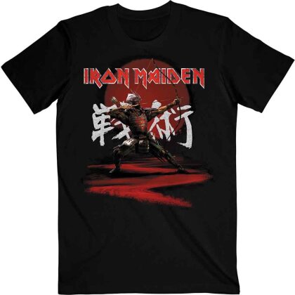 Iron Maiden Unisex T-Shirt - Senjutsu Eddie Archer Kanji