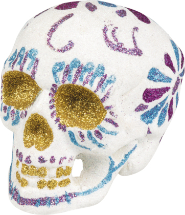 Sugar Skull weiss Deko Schädel