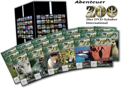 Abenteuer Zoo - Internationale Zoos (Schuber, 20 DVDs)