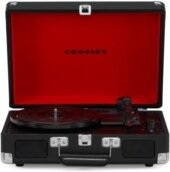 Crosley - Cruiser Plus Deluxe Portable Turntable (Black)- Now With Bluetooth Out