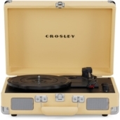 Crosley - Cruiser Deluxe Portable Turntable (Fawn)- Now With Bluetooth Out