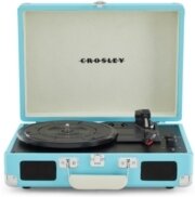 Crosley - Cruiser Plus Deluxe Portable Turntable - Now With Bluetooth Out (Turquoise)