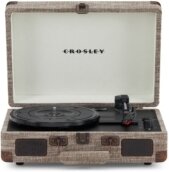 Crosley - Cruiser Plus Deluxe Portable Turntable (Havana)- Now With Bluetooth Out