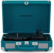 Crosley - Cruiser Deluxe Portable Turntable - (Teal) Now With Bluetooth Out
