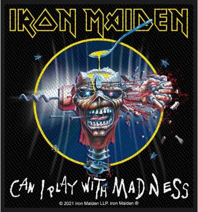 Iron Maiden Standard Patch - Can I Play With Madness (Retail Pack)