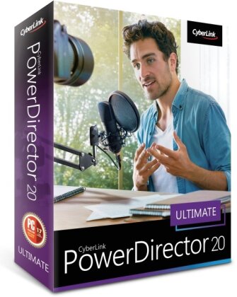 CyberLink PowerDirector 20 Ultimate Professionelle Videobearbeitung Lebenslange Lizenz BOX Windows