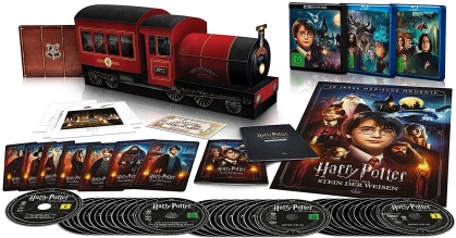 Harry Potter 1-7 (Jubiläums-Sammleredition Hogwarts Express, Edizione Limitata, 8 4K Ultra HDs + 17 Blu-ray)