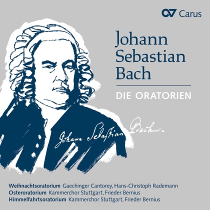 Johann Sebastian Bach (1685-1750), Hans-Christoph Rademann, Frieder Bernius, Gaechinger Cantorey & Kammerchor Stuttgart - Die Oratorien - The Oratorios - Weihnachtsoratorium - Osteroratorium, Himmelfahrtsoratorium (3 CDs)