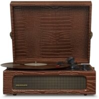 Crosley - Voyager Portable Turntable (Brown Croc) - Now With Bluetooth Out