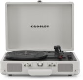 Crosley - Cruiser Plus Portable Turntable (White Sand) - Now With Bluetooth Out