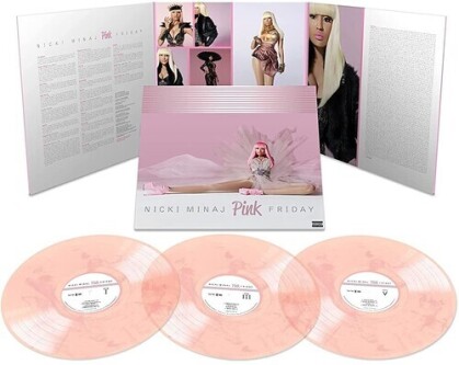 Nicki Minaj - Pink Friday (2022 Reissue, 10th Anniversary Edition, Deluxe Edition, White/Pink Vinyl, 3 LPs)