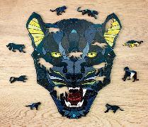 Holzpuzzle Panther mit Spieltieren