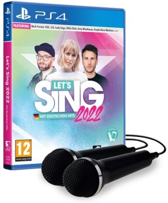 Let`s Sing 2022 mit deutschen Hits + 2 Mics