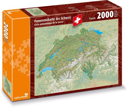 Panoramakarte der Schweiz - Puzzle