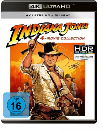 Indiana Jones 1-4 - 4-Movie Collection (4 4K Ultra HDs + 4 Blu-rays)