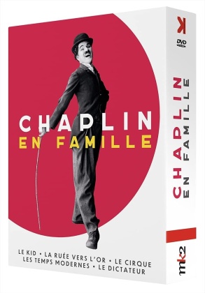 Chaplin en famille - Le Kid / La ruée vers l'or / Le cirque / Les temps modernes / Le Dictateur (5 DVD)