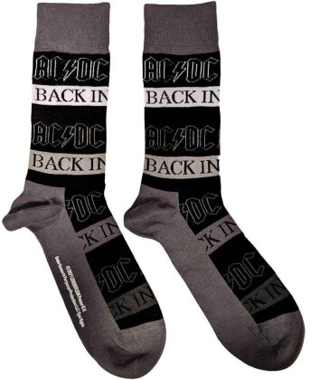 AC/DC: Back In Black - Unisex Ankle Socks UK Size 7-11