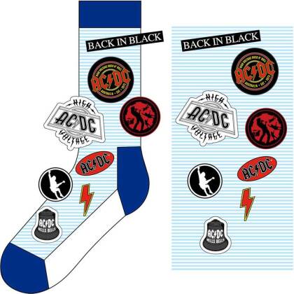 AC/DC Unisex Ankle Socks: Icons (UK Size 7-11)