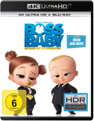 Boss Baby 2 - Schluss mit Kindergarten (2021) (4K Ultra HD + Blu-ray)