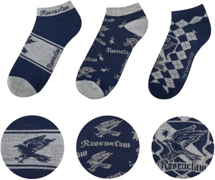 Harry Potter - Ravenclaw Sneaker Socken [3 Paare] - Taille M