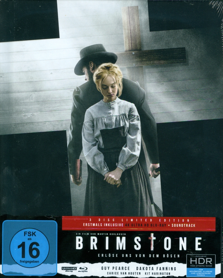 Brimstone (2016) (Mediabook, 4K Ultra HD + Blu-ray + CD)