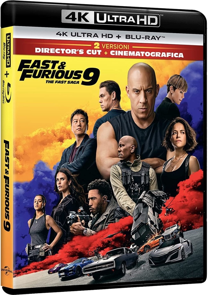 Fast & Furious 9 - The Fast Saga (2021) (Director's Cut, Versione Cinema, 4K Ultra HD + Blu-ray)