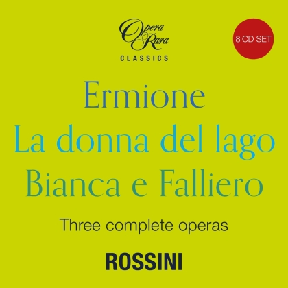 Jennifer Larmore, Gregory Kunde, I. D'Arcangelo & Gioachino Rossini (1792-1868) - Rossini in 1819-Three Complete Operas (8 CDs)