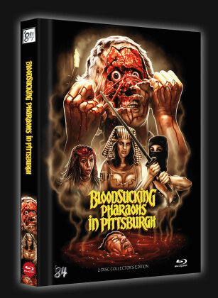 Bloodsucking Pharaohs in Pittsburgh (1991) (Cover B, Limited Collector's Edition, Mediabook, Uncut, Blu-ray + DVD)