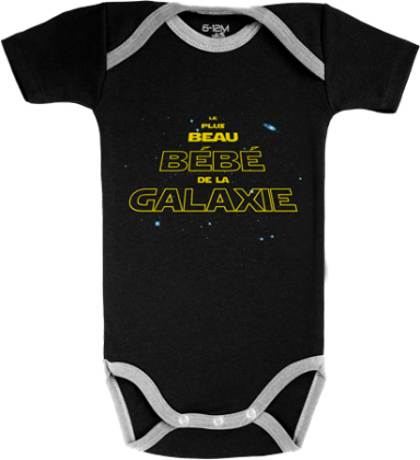 Body Bébé manches courtes - Le plus beau bébé de la Galaxie - Star Wars - 6 - 12 mois