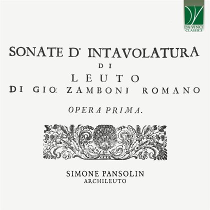 Simone Pansolin & Giovanni Zamboni - Sonate D'intavolutare Di Leuto