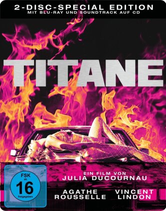 Titane (2021) (Limited Edition, Steelbook, Blu-ray + CD)