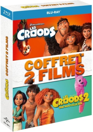 Les Croods 1+2 - Coffret 2 Films (2 Blu-rays)