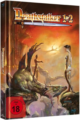 Deathstalker 1 & 2 (Cover A, Limited Edition, Mediabook, Uncut, 2 Blu-rays)