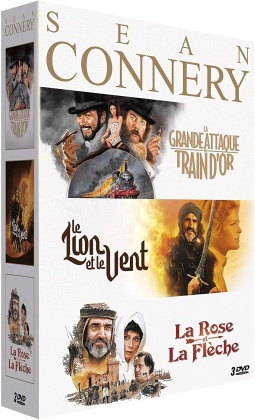 Sean Connery - La grande attaque du train d'or / Le lion et le vent / La Rose et la Fl&egrave;che (3 DVD)