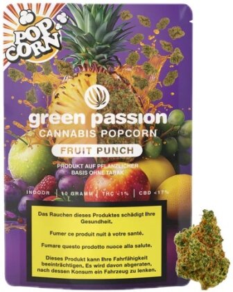 Green Passion Popcorn - Fruit Punch (10g)