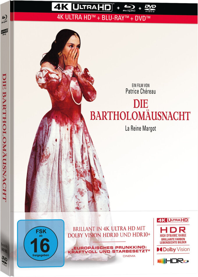 Die Bartholomäusnacht (1994) (Limited Edition, Mediabook, 4K Ultra HD + Blu-ray + DVD)