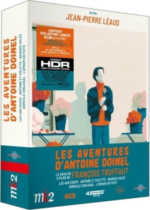 François Truffaut - Les aventures d'Antoine Doinel - Les 400 coups / Baisers volés / Domicile conjugal / L’amour en fuite (Édition Collector Limitée, 4 4K Ultra HDs)