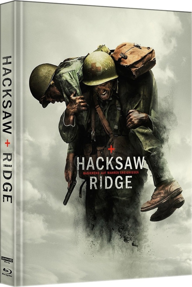 Hacksaw Ridge (2016) (Cover A, Limited Edition, Mediabook, 4K Ultra HD + Blu-ray)