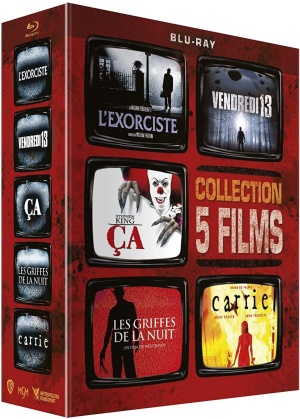 L'Exorciste / Vendredi 13 / Ça / Les griffes de la nuit / Carrie - Collection 5 Films (5 Blu-rays)